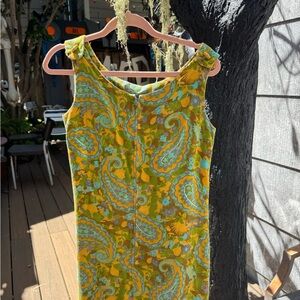 Vibrant Vintage 50s Romper